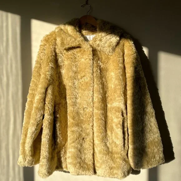 PROENZA SCHOULER Faux Fur Coat XL